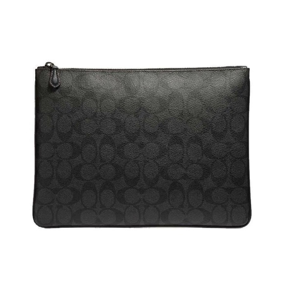 NWOT Coach Large Pouch Signature Canvas Shad - Picture 16 of 16